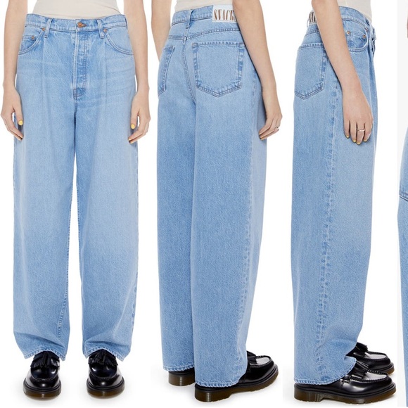 MOTHER Denim - MOTHER Denim SNACKS The Pleated Fun Dip Puddle Jean Nothing Else Like it Wash 28